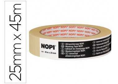 Cinta adhesiva tesa para pintar nopi 45 mt x 25 mm