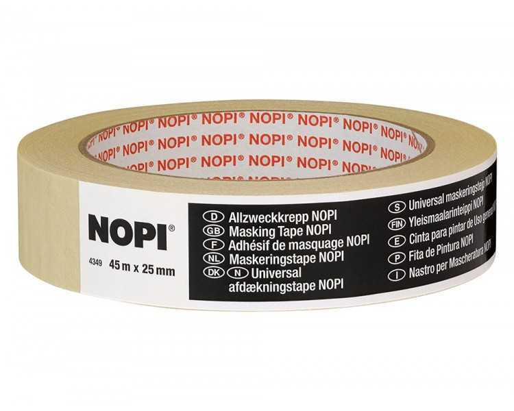 Cinta adhesiva tesa para pintar nopi 45 mt x 25 mm
