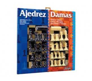 Ajedrez con damas tablero grande 41x40x4,6 cm