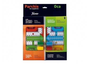 Parchis con oca tablero pequeño 42,5x33x4,45 cm