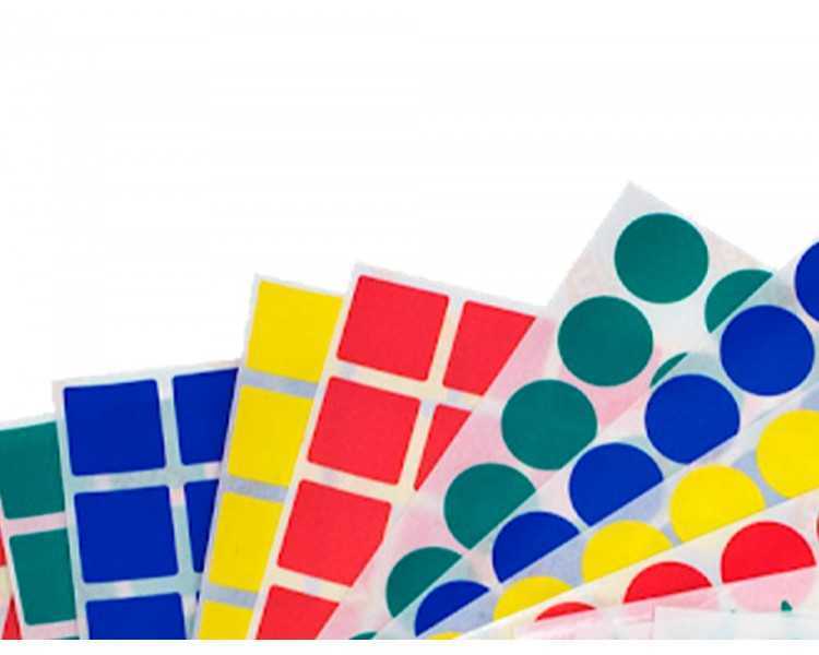 Gomets figuras geometricas 994 bolsa con 12 hojas