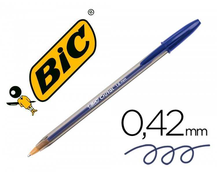 Boligrafo bic cristal x-large tinta azul 1,6 mm