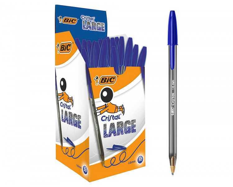 Boligrafo bic cristal x-large tinta azul 1,6 mm