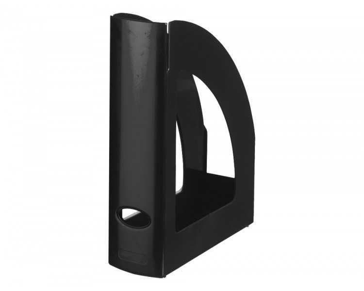 Revistero plastico q-connect negro opaco 100% reciclado