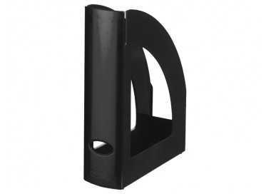 Revistero plastico q-connect negro opaco 100% reciclado