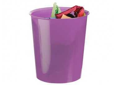 Papelera plastico archivo 2000 violeta translucido 16 litros 290x310 mm