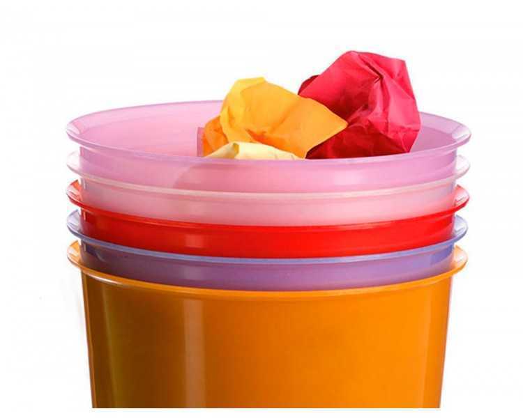 Papelera plastico archivo 2000 violeta translucido 16 litros 290x310 mm