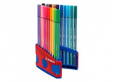 Rotulador stabilo punta de fibra pen 68 color parade estuche de 20 unidades colores surtidos Rotulador stabilo punta de fibra pen 68 color parade estuche de 20 unidades colores surtidos