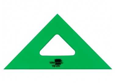 Escuadra liderpapel 16 cm acrilico verde
