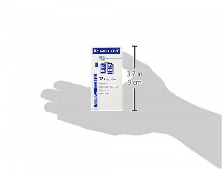 Minas staedtler grafito 0,5 mm hb polo 257 tubo con 12 minas