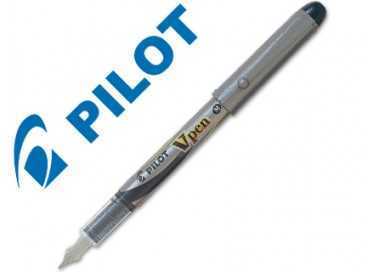 Pluma pilot v pen silver desechable negro svp-4wb