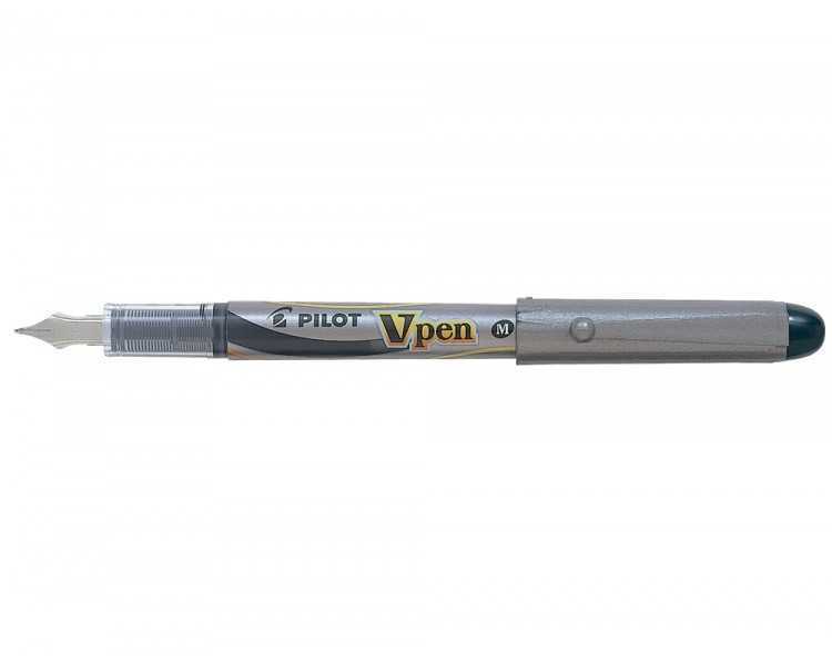 Pluma pilot v pen silver desechable negro svp-4wb