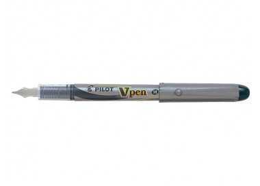 Pluma pilot v pen silver desechable negro svp-4wb