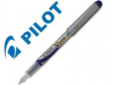 Pluma pilot v pen silver desechable azul svp-4ml