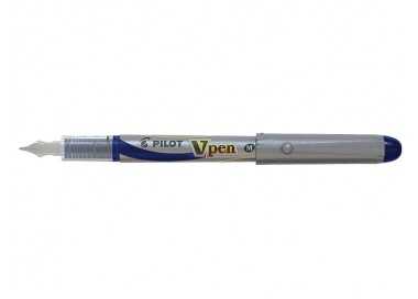 Pluma pilot v pen silver desechable azul svp-4ml