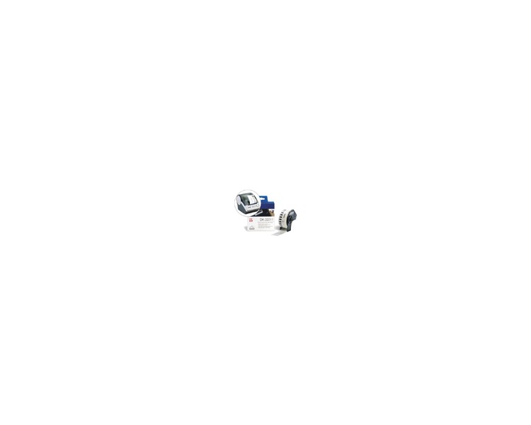 Etiqueta brother dk22211 cinta plastica continua adhesiva blanca 29mmx15,24mts