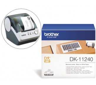 Etiqueta brother dk11240 para impresoras de etiquetas ql-multiproposito- 102x51mm 600 etiquetas-