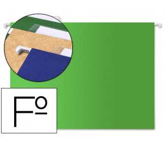 Carpeta colgante liderpapel folio verde