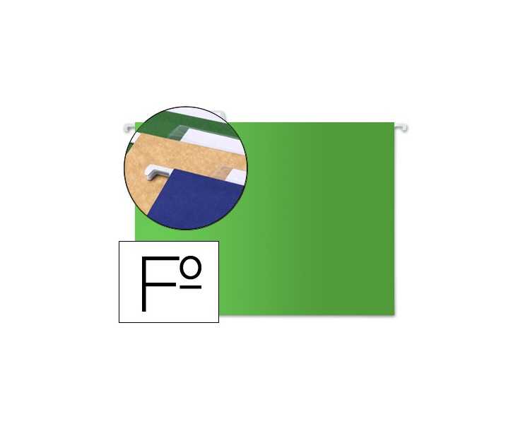Carpeta colgante liderpapel folio verde