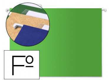 Carpeta colgante liderpapel folio verde
