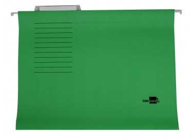 Carpeta colgante liderpapel folio verde
