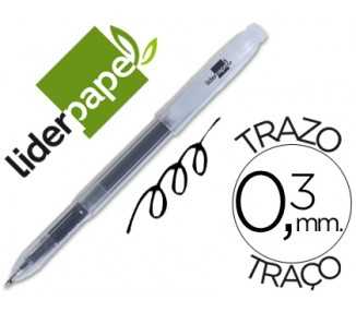 Boligrafo liderpapel super gel punta 0.5 mm negro