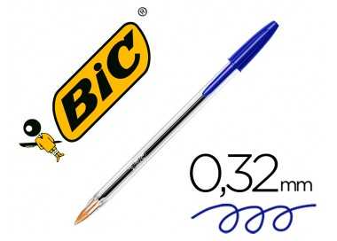 Boligrafo bic cristal original bolsa de 5 unidades azules
