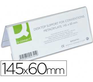 Identificador sobremesa q-connect metacrilato 145x60 mm ref.5728