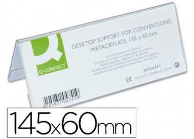 Identificador sobremesa q-connect metacrilato 145x60 mm ref.5728