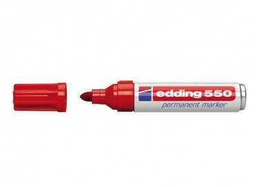 Rotulador edding punta fibra permanente 550 rojo n.2 punta redonda recargable Rotulador edding punta fibra permanente 550 rojo n.2 punta redonda recargable