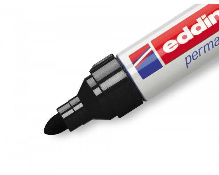 Rotulador edding punta fibra permanente 550 negro n.1 punta redonda