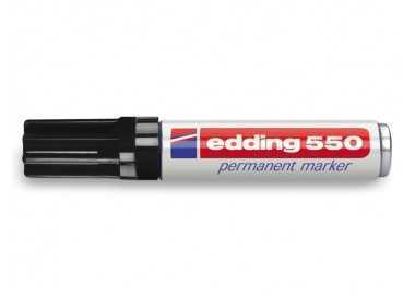 Rotulador edding punta fibra permanente 550 negro n.1 punta redonda Rotulador edding punta fibra permanente 550 negro n.1 punta redonda