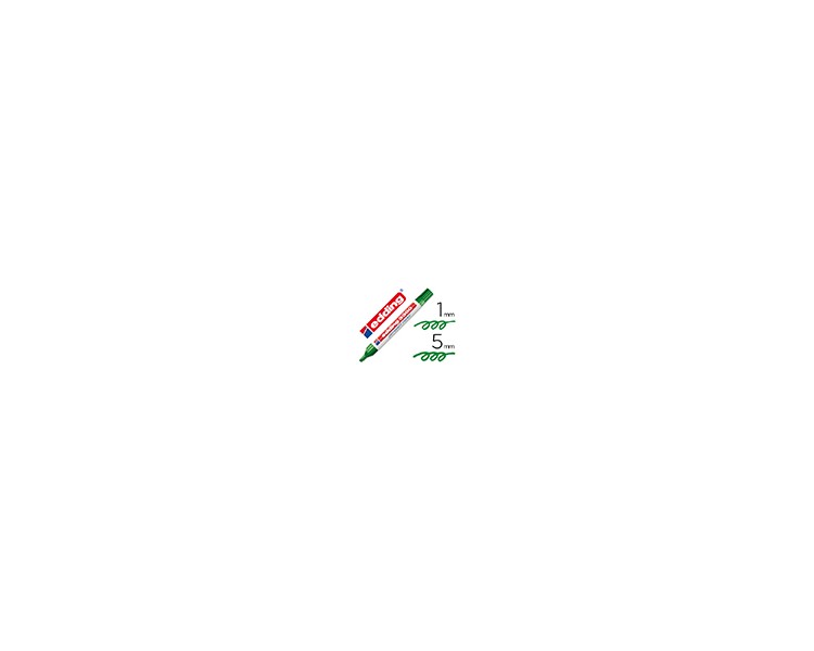 Rotulador edding marcador 3300 n.4 verde punta biselada recargable