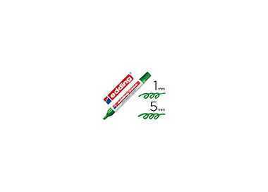 Rotulador edding marcador 3300 n.4 verde punta biselada recargable