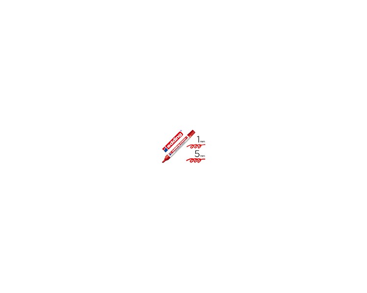 Rotulador edding marcador 3300 n.2 rojo punta biselada recargable