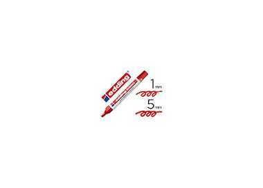 Rotulador edding marcador 3300 n.2 rojo punta biselada recargable