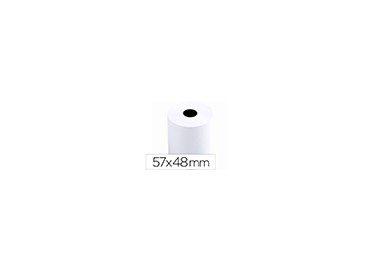 Rollo sumadora q-connect termico 57 mm ancho x 48 mm diametro sin bisfenol a