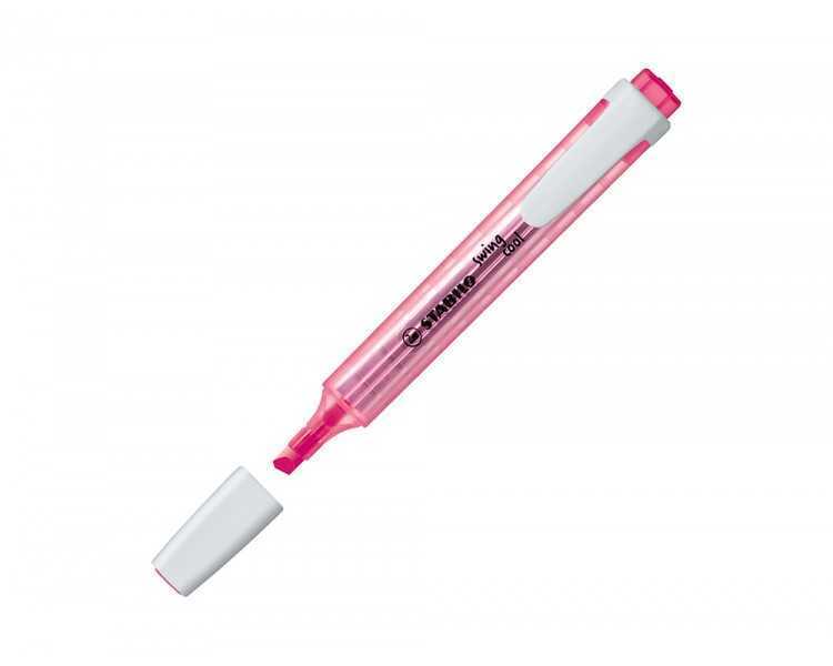 Rotulador stabilo marcador fluorescente swing cool rosa