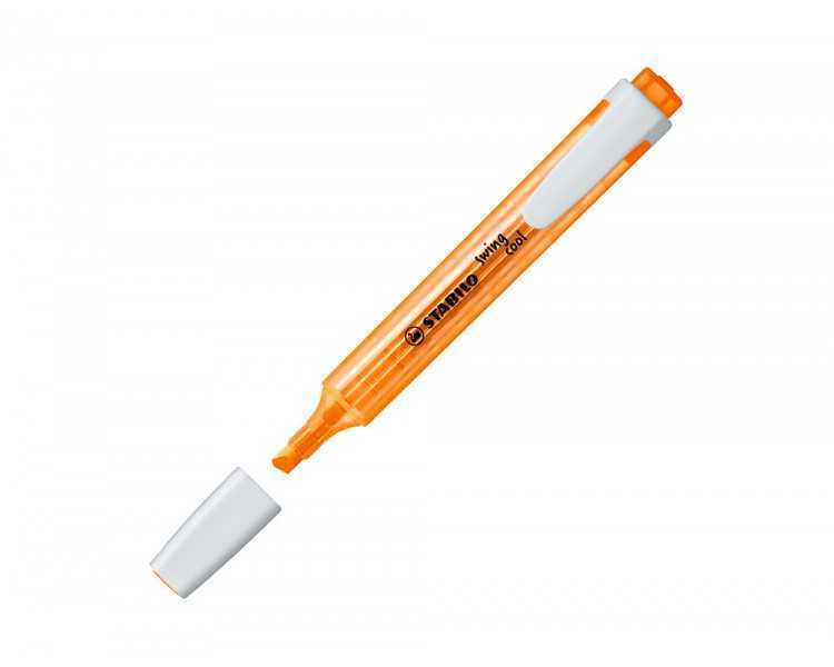 Rotulador stabilo marcador fluorescente swing cool naranja
