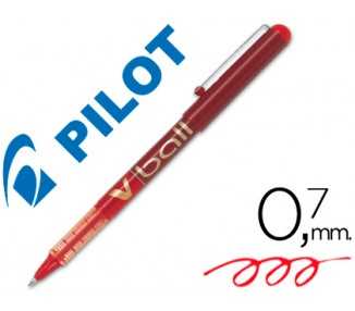 Rotulador pilot roller v-ball rojo 0.7 mm