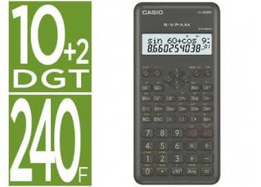 Calculadora casio fx-82msii cientifica 240 funciones pantalla de dos lineas