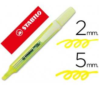 Rotulador stabilo marcador fluorescente swing cool amarillo