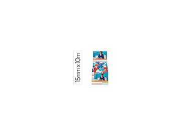 Cinta adhesiva tesa standard con dispensador 10 mt x 15 mm