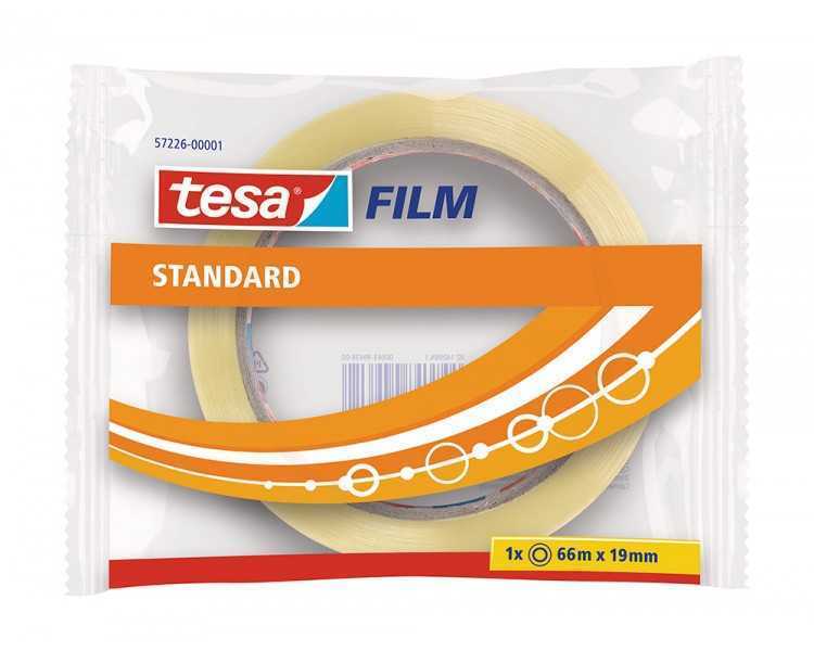 Cinta adhesiva tesa standard 66 mt x 19 mm