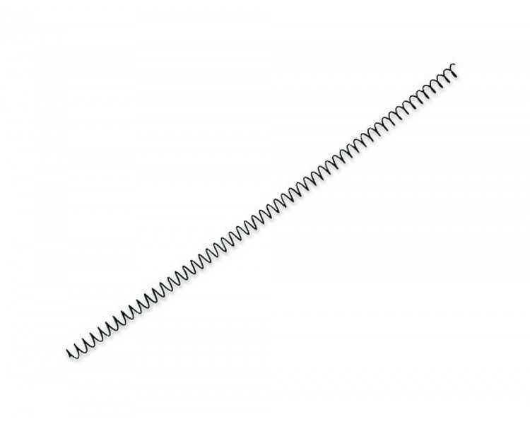Espiral metalico yosan negro paso 64 5:1 8 mm calibre 1,00 mm