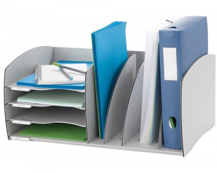 Organizador de armario paperflow gris poliestireno 245x543x340 mm