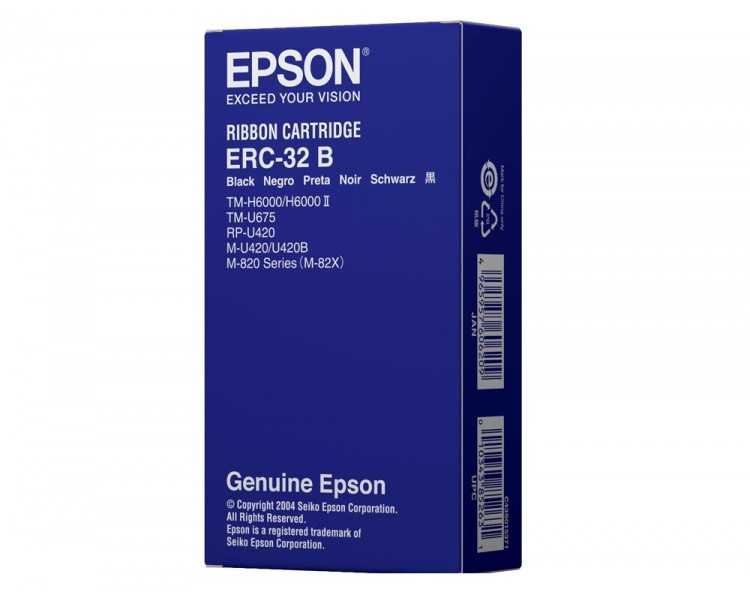 Cinta impresora epson erc-32b negra tm-h6000