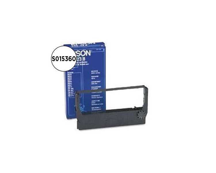 Cinta impresora epson erc-23b negra m-250 250a 255 255a 260 260a 264 265 265a 280 280a av tm-267/267ii