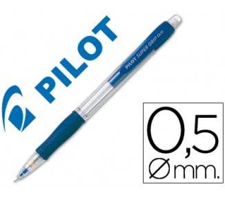 Portaminas pilot super grip azul 0,5 mm sujecion de caucho