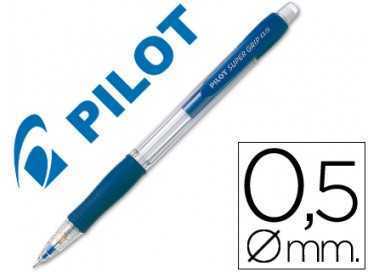 Portaminas pilot super grip azul 0,5 mm sujecion de caucho